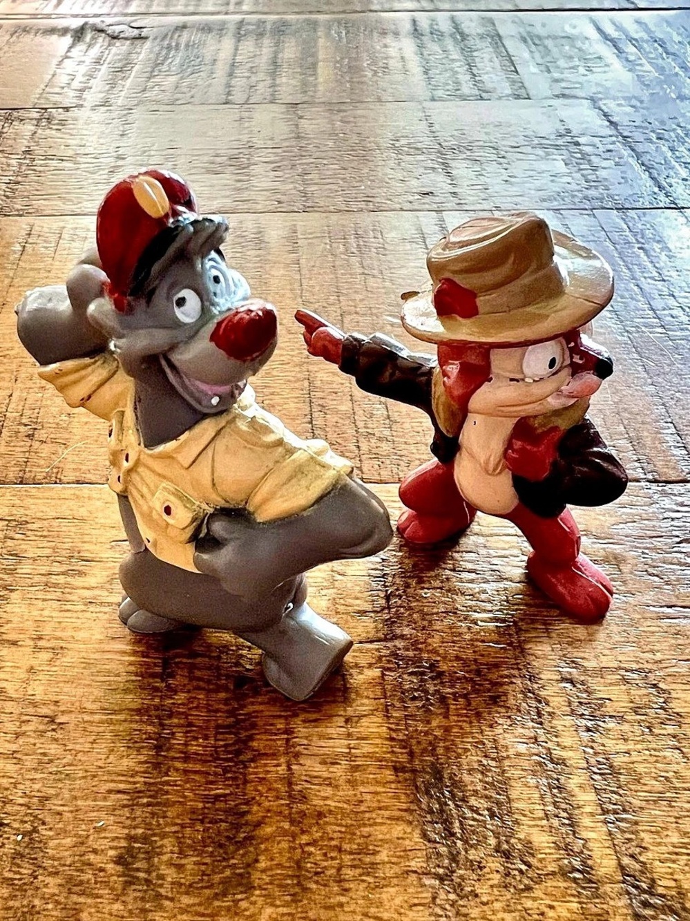 Vintage 1991 Kellogg Disney TaleSpin Baloo and Kit PVC Figures Figurine Prize Se